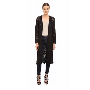 The Kooples Long Crochet Cardigan.